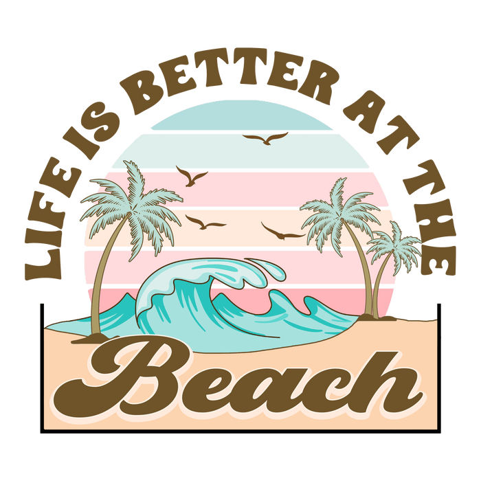 Beach Party Design - DTF Ready To Press