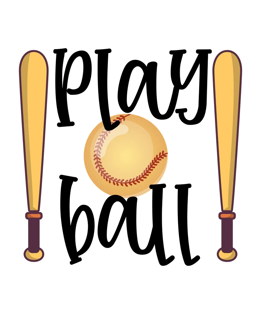 Baseball Graphics DTF Transfer Ready to Press
