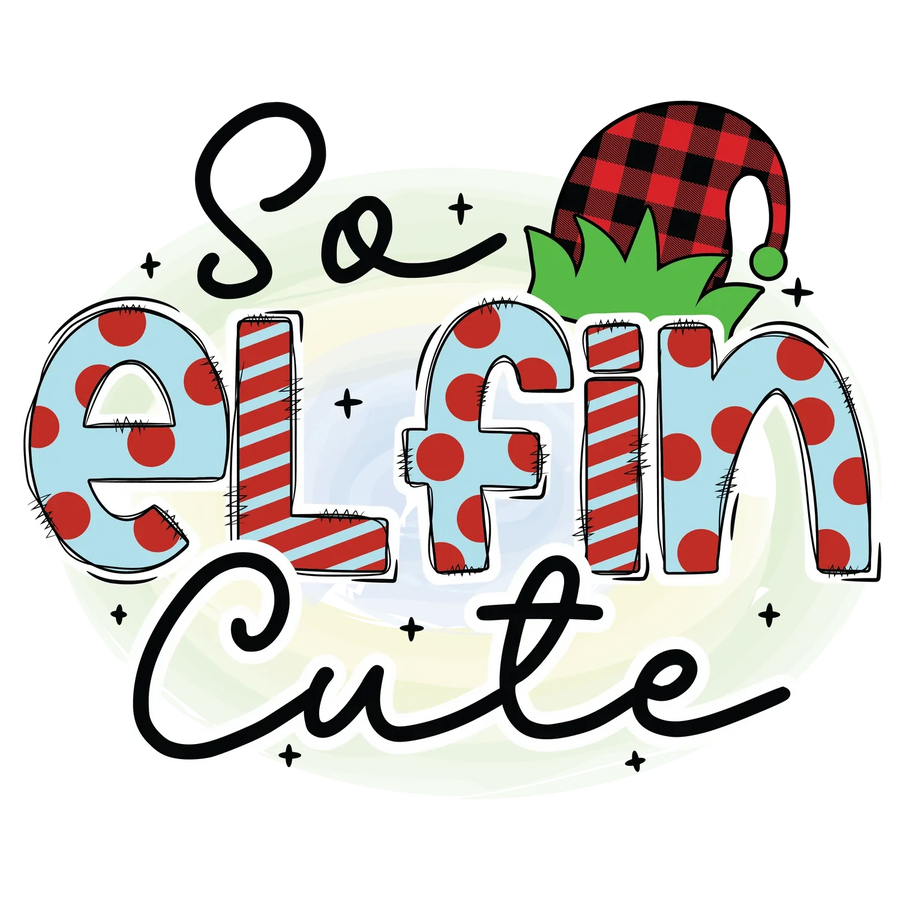 Elf & Elfin Cute DTF Transfer Ready to Press