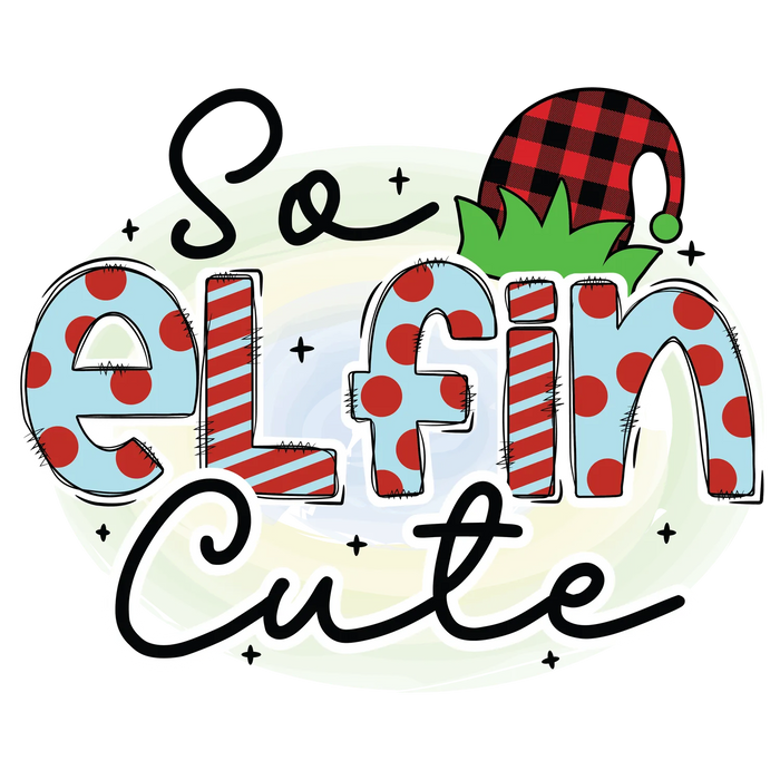 Elf & Elfin Cute DTF Transfer Ready to Press