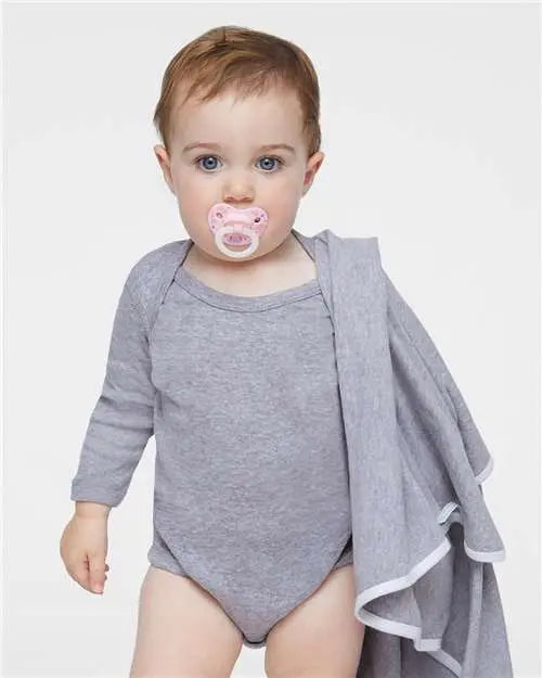 Infant Long Sleeve Baby Rib Bodysuit