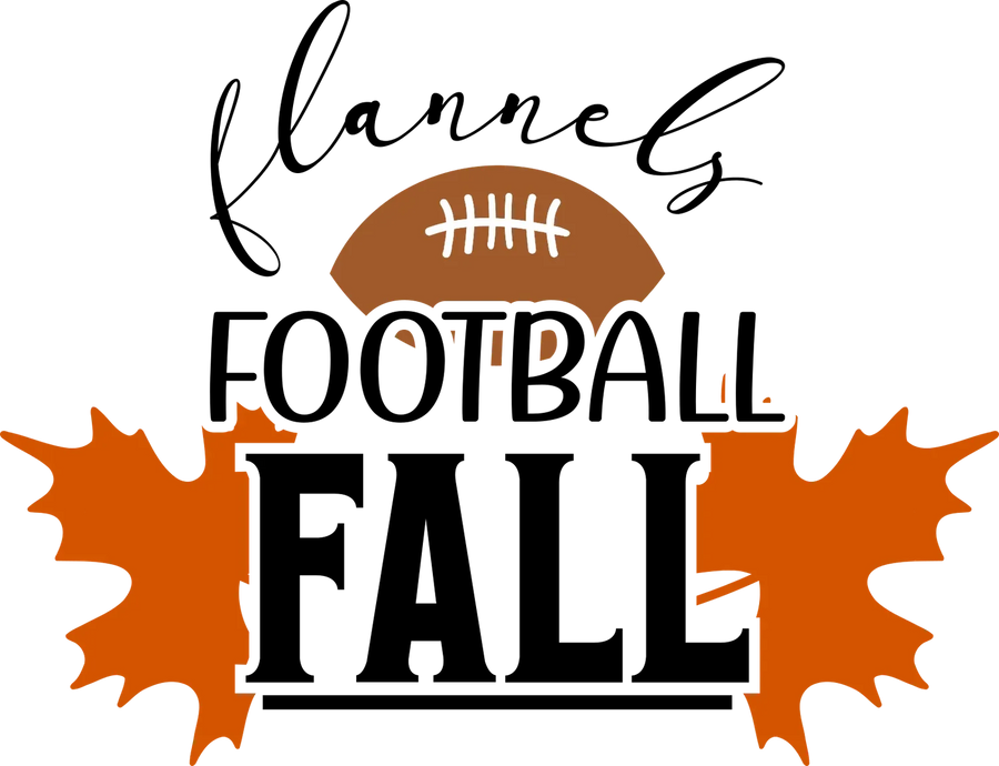 Flannel Football Fall DTF Ready to Press