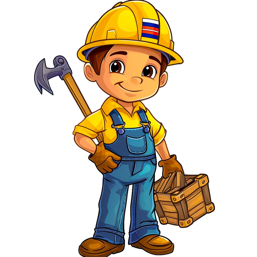 Custom Worker Kid DTF Print for Apparel