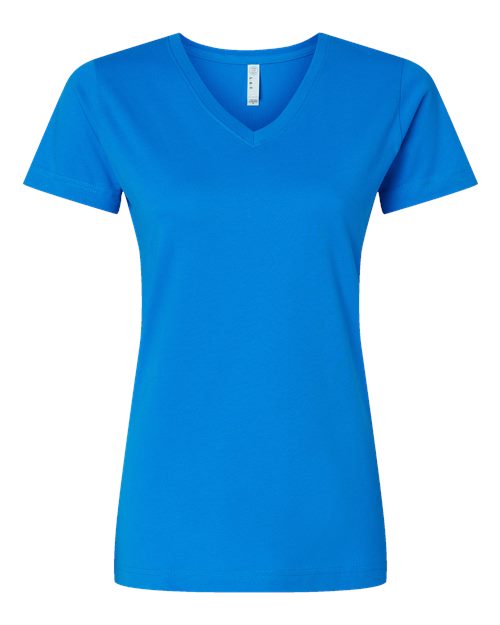 LAT - Women's Fine Jersey V-Neck Tee - M - 3507