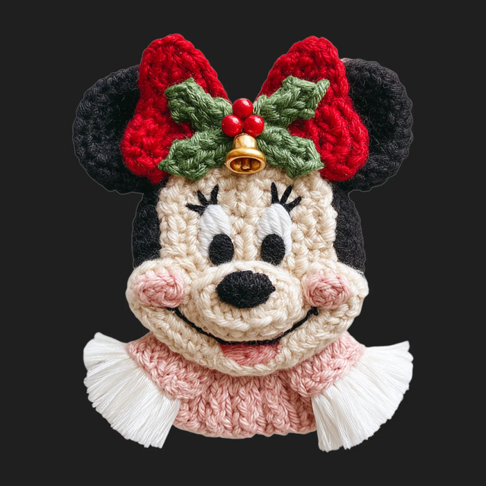 Holiday Minnie DTF Transfer Ready to Press