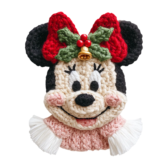 Holiday Minnie DTF Transfer Ready to Press