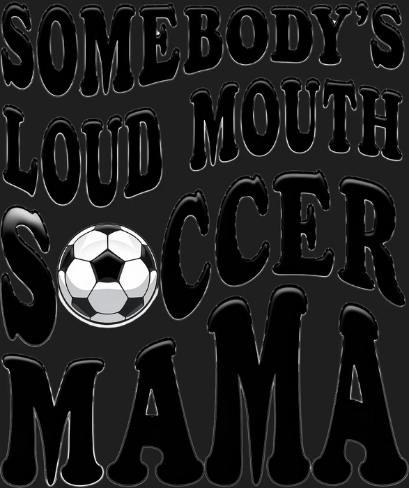 Fußball-Mama DTF-Transfer, bügelfertig
