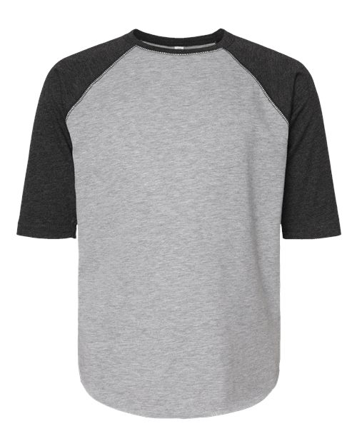 Youth Baseball Fine Jersey Three-Quarter Sleeve Tee