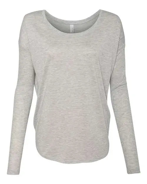 Women’s Flowy 2x1 Ribbed Long Sleeve Tee - DTF Center 