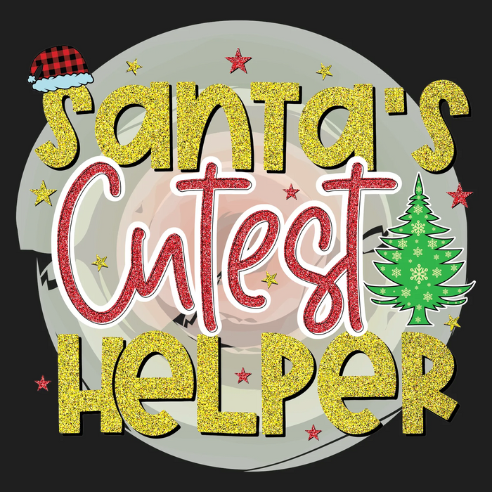 Christmas Magic Santa's Cutest Helper DTF Transfer