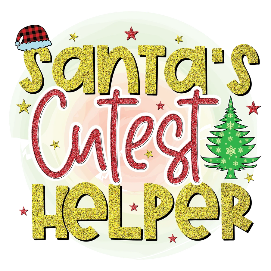 Weihnachtszauber: Santas süßester Helfer DTF Transfer