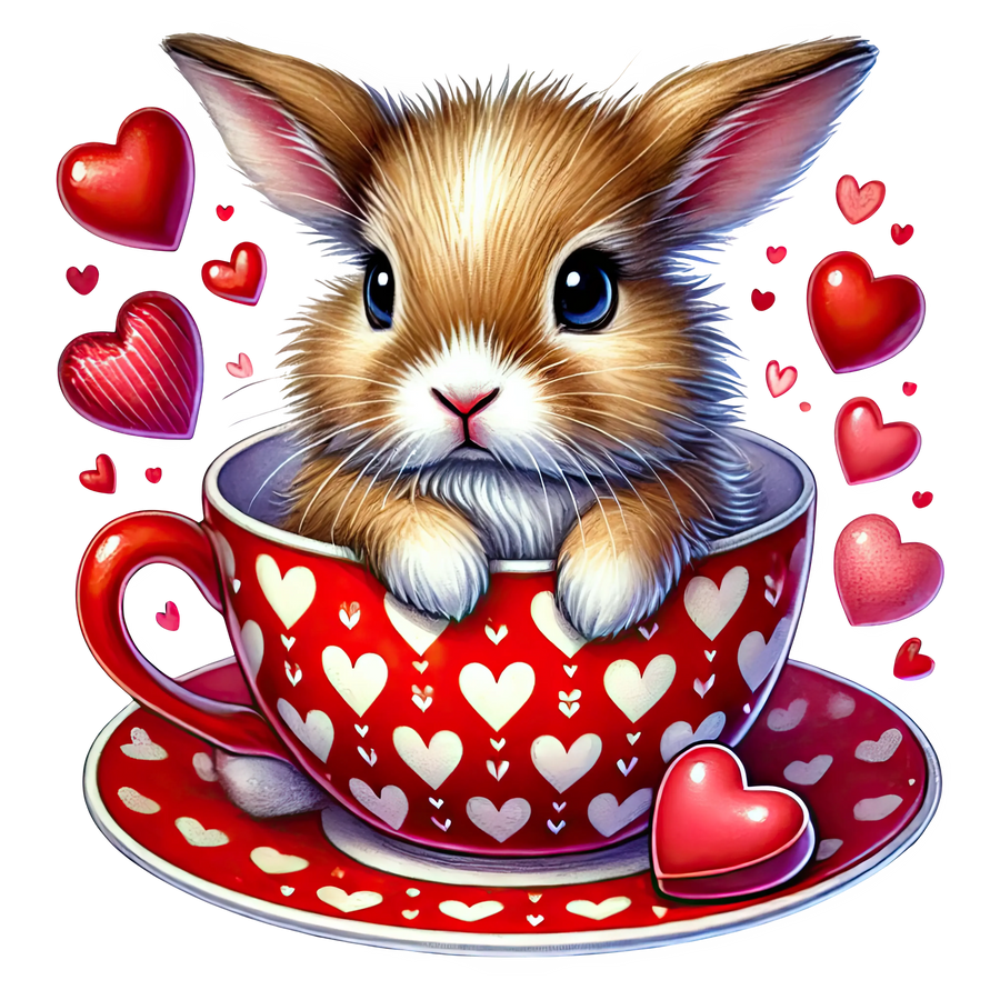 Bunny Lover Valentine's Day Design | DTF Center