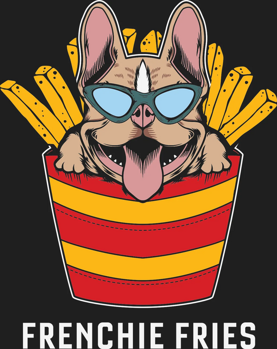 Frenchie Fries DTF Transfer Ready to Press
