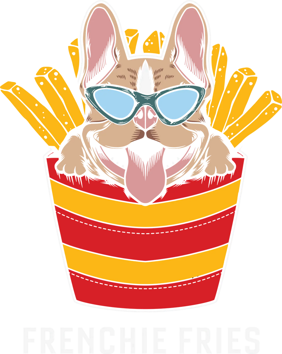 Frenchie Fries DTF Transfer Ready to Press