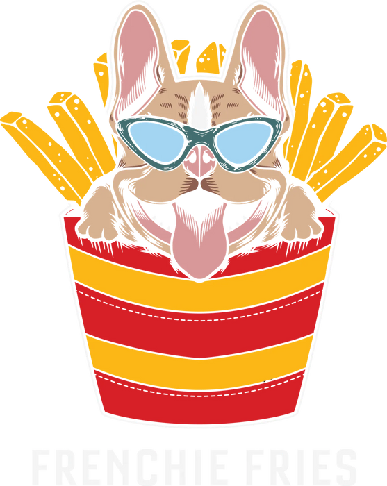 Frenchie Fries DTF Transfer Ready to Press