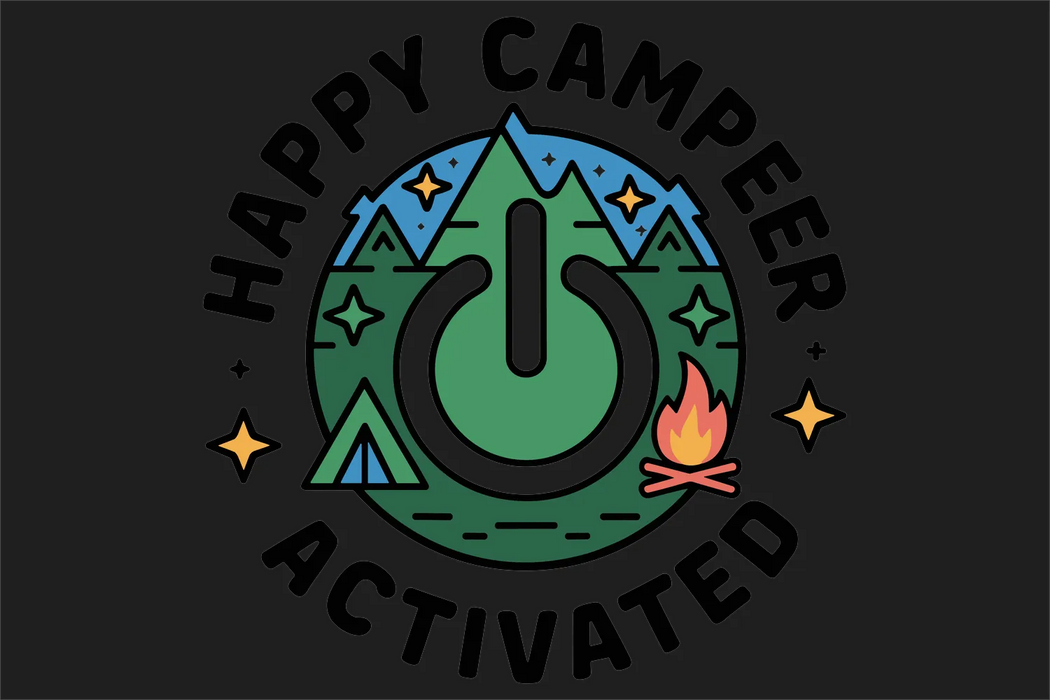 Happy Camper DTF Transfer Ready to Press