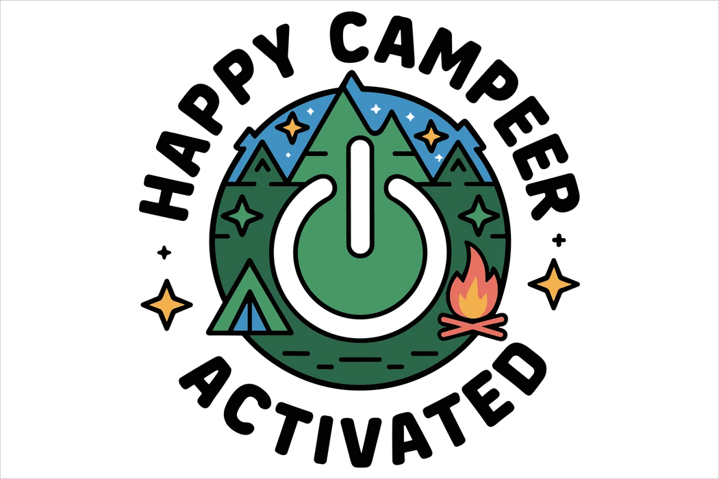 Happy Camper DTF Transfer Ready to Press