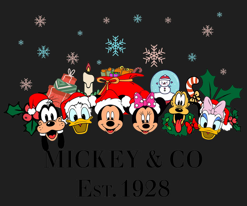 Christmas DTF Transfer Ready to Press: Disney Fun