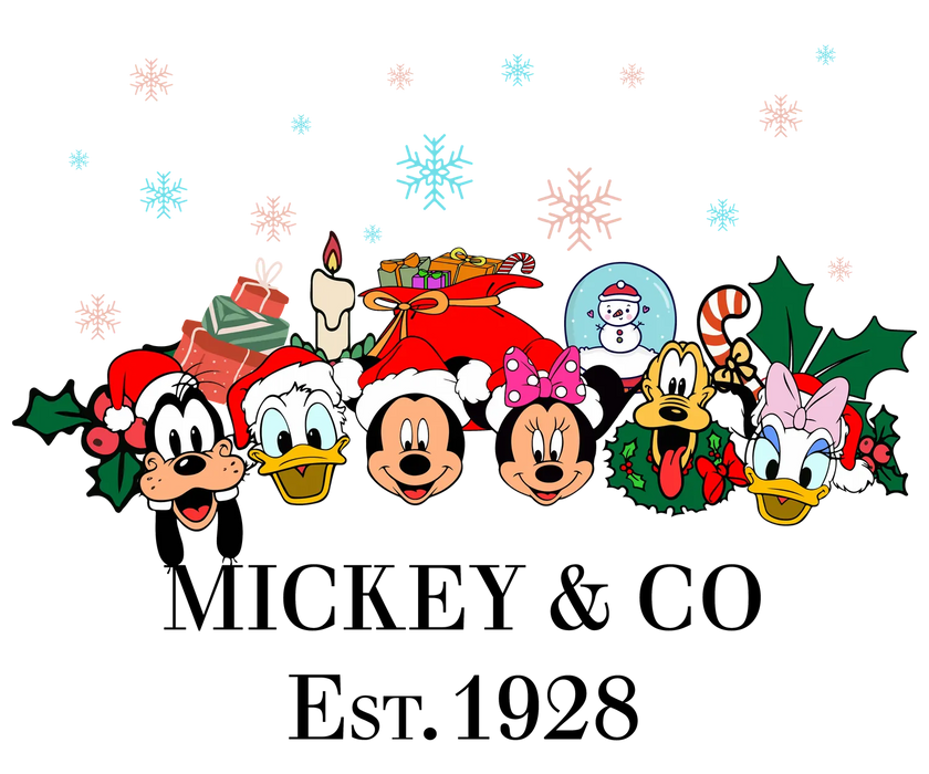 Christmas DTF Transfer Ready to Press: Disney Fun
