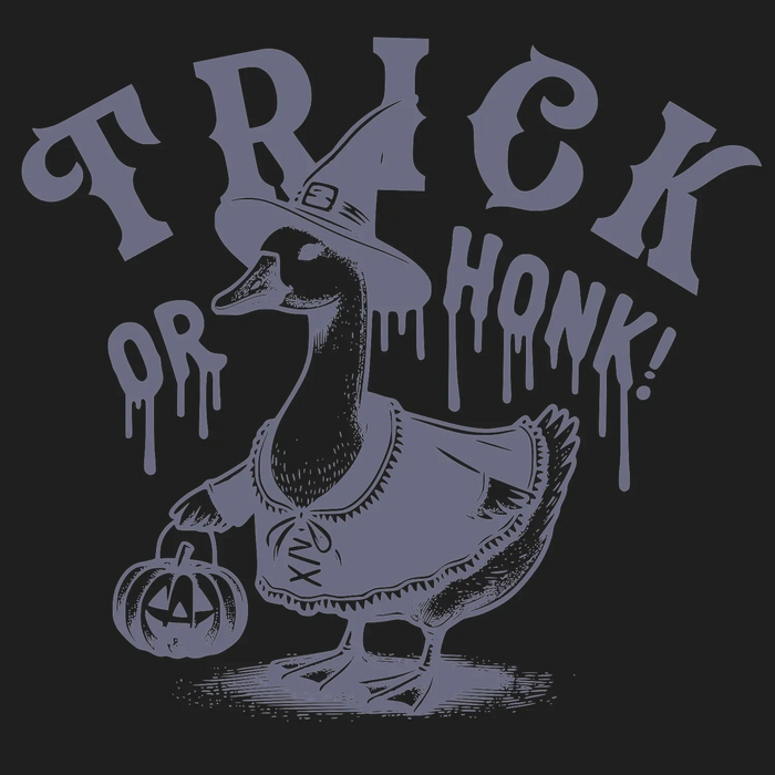 Halloween DTF Transfer zum Aufbügeln - Trick or Honk