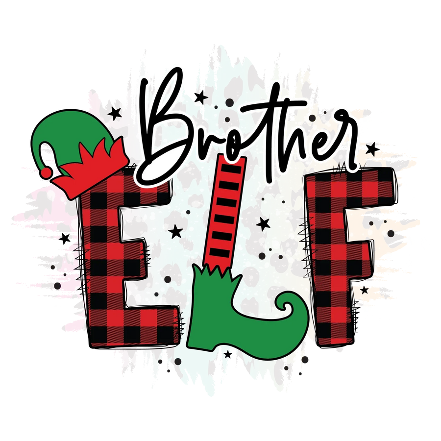 Elf Brother Holiday DTF Ready to Press