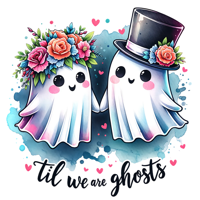 Ghost Couple DTF Transfer Ready to Press