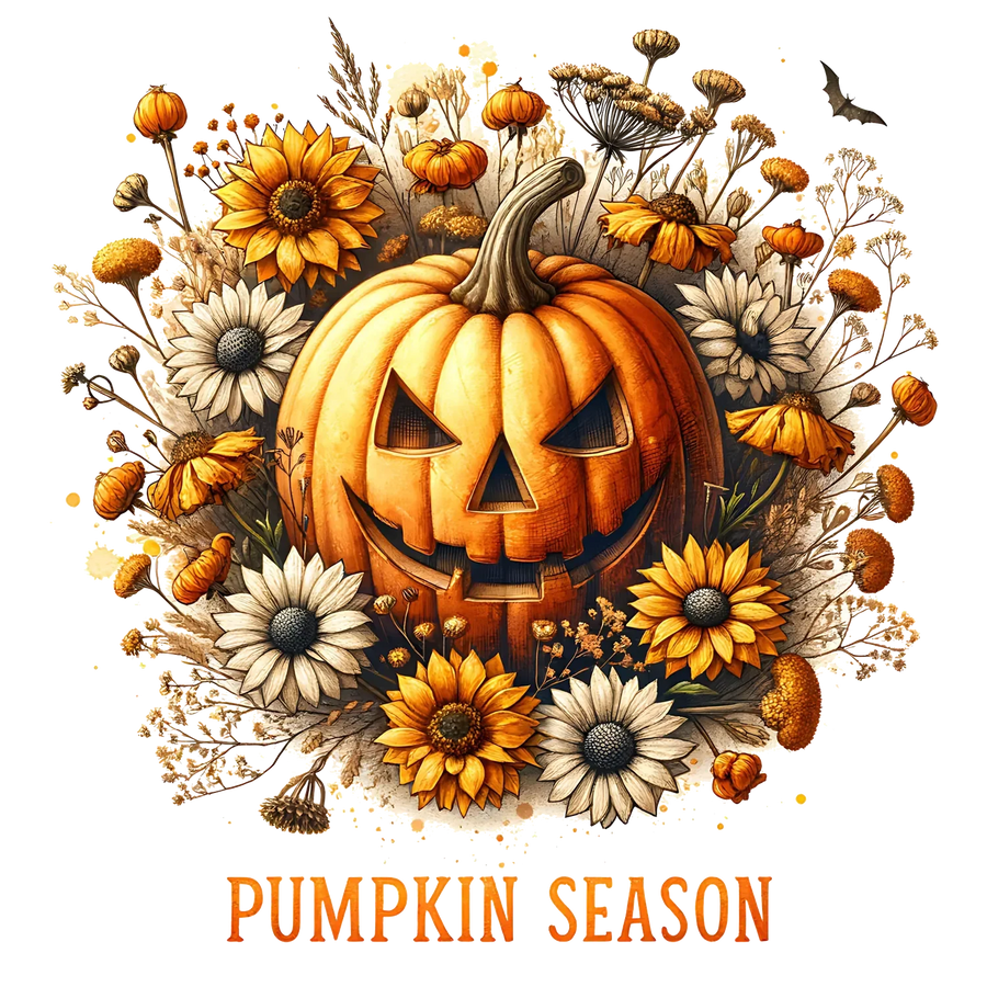 Pumpkin Season DTF Transfer Ready to Press
