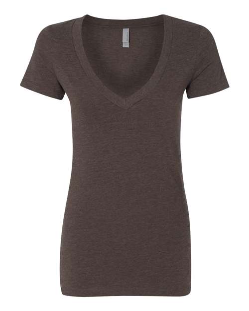 Women’s CVC Deep V-Neck T-Shirt