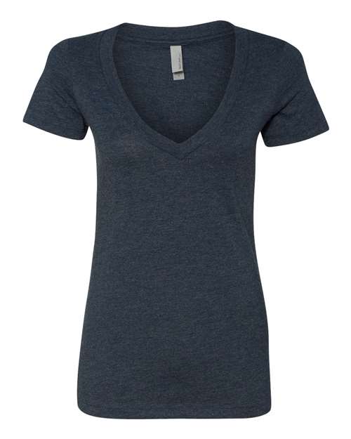 Women’s CVC Deep V-Neck T-Shirt