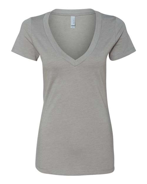 Women’s CVC Deep V-Neck T-Shirt