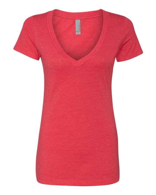 Women’s CVC Deep V-Neck T-Shirt