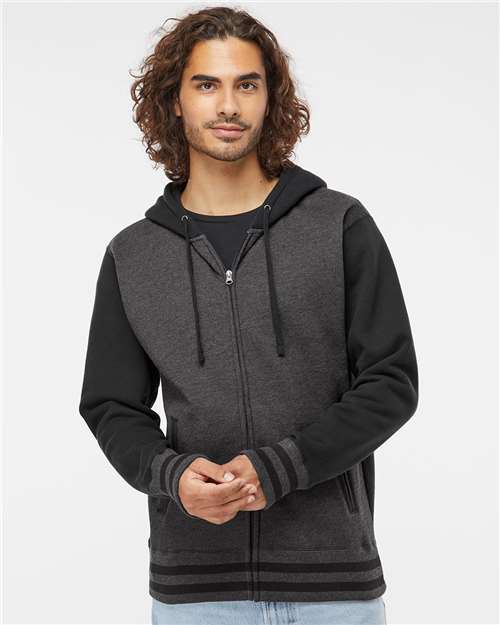 Heavyweight Varsity Full-Zip Hooded Sweatshirt