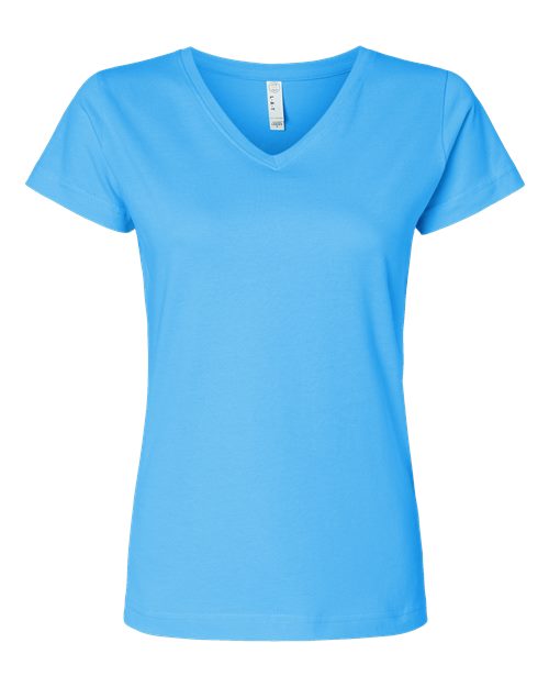 Women's Fine Jersey V-Neck Tee