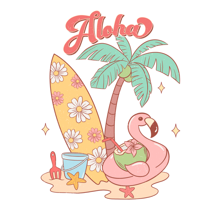 Aloha Summer Design - DTF Ready To Press