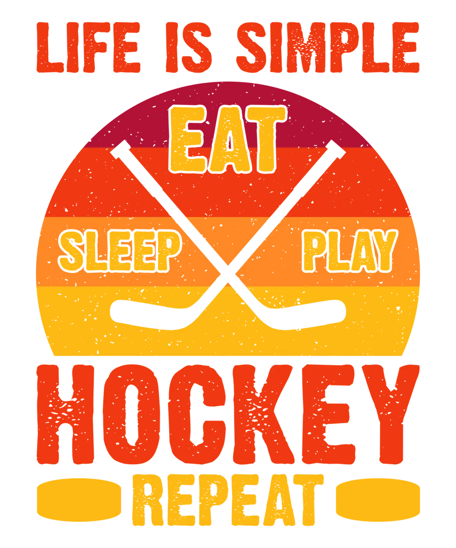 Hockey Lifestyle DTF Transfer Ready to Press
