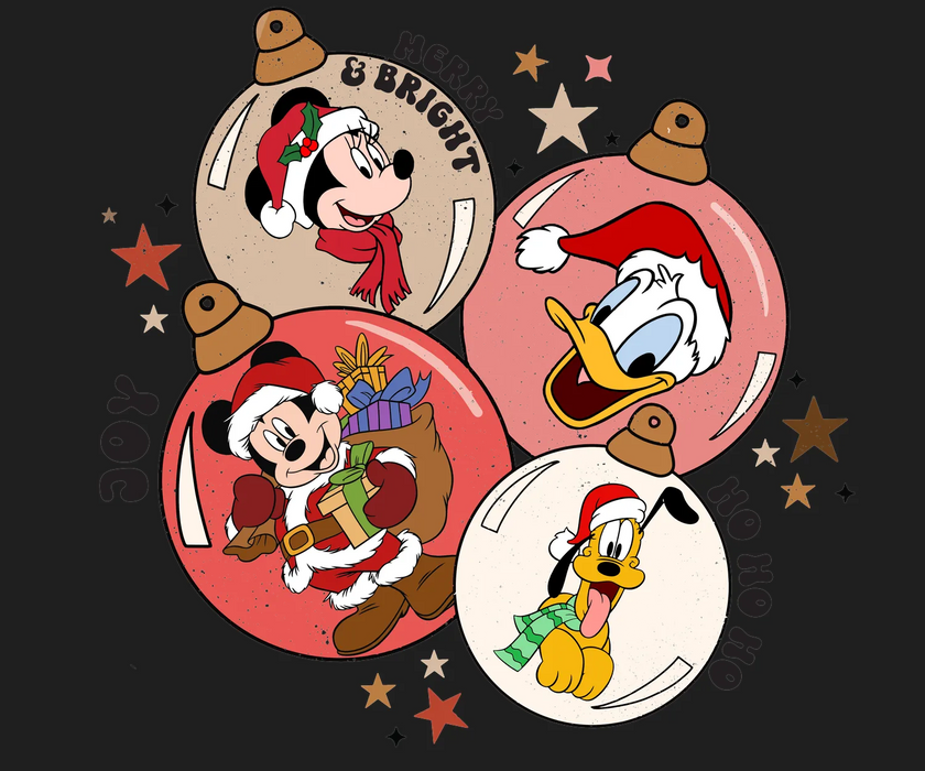 Holiday Magic DTF Transfer Ready to Press