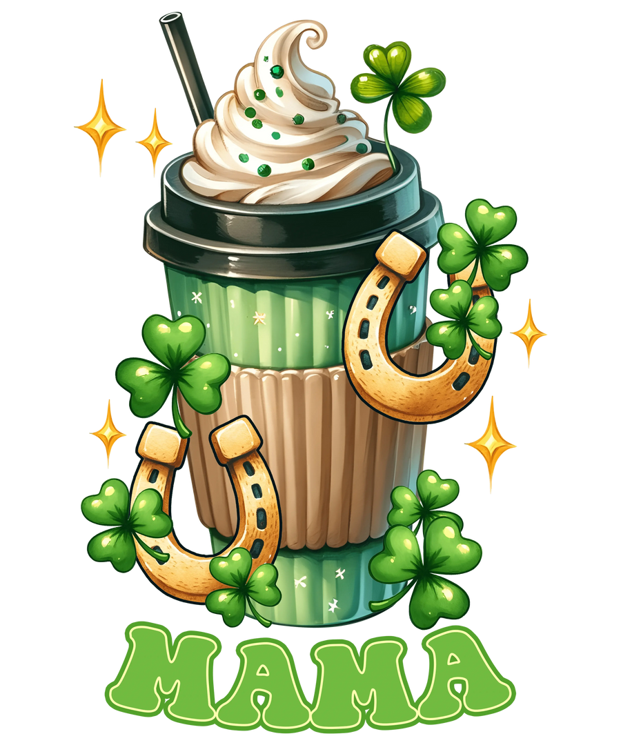 Saint Patricks Day Cute Mama Design - DTF Ready To Press