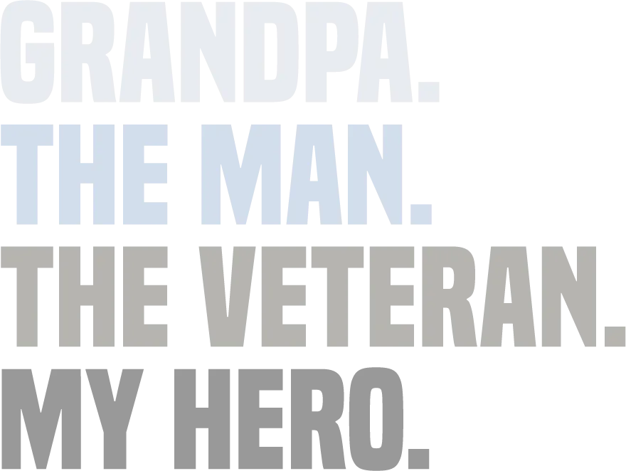 Grandpa Veteran Hero DTF Transfer Ready to Press