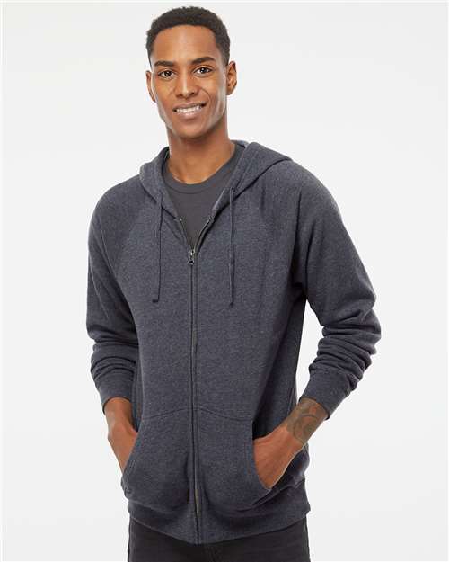 Special Blend Raglan Full-Zip Hooded Sweatshirt