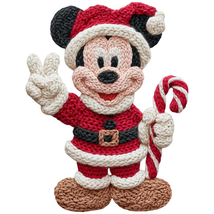 Holiday Cheer Mickey DTF Transfer Ready to Press