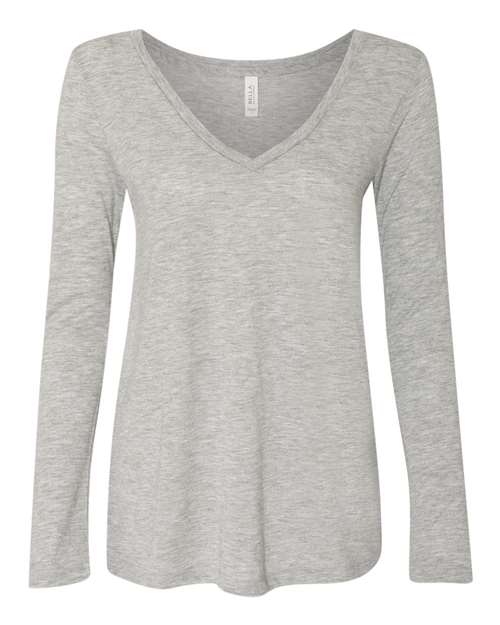 Women's Flowy Long Sleeve V-Neck Tee