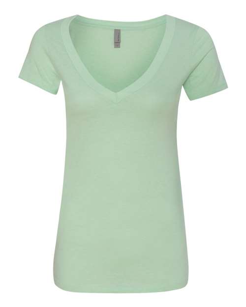 Women’s CVC Deep V-Neck T-Shirt