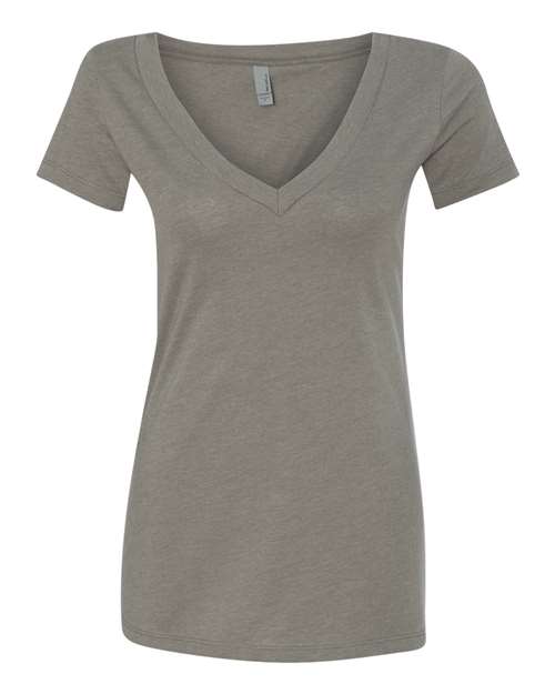 Women’s CVC Deep V-Neck T-Shirt