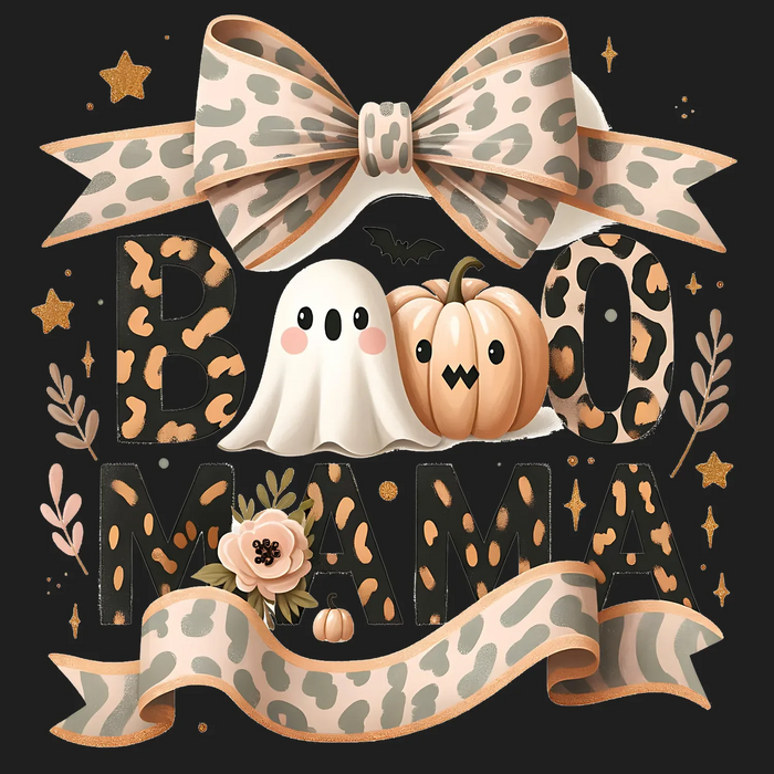 Halloween Boo Mama DTF Transfer Bügelbereit