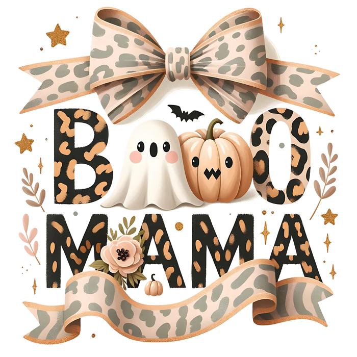 Halloween Boo Mama DTF Transfer Bügelbereit
