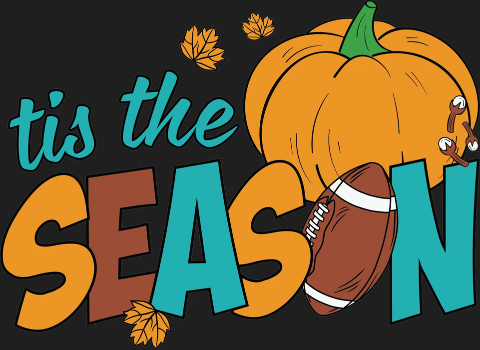 Fall Football Pumpkin DTF Ready to Press