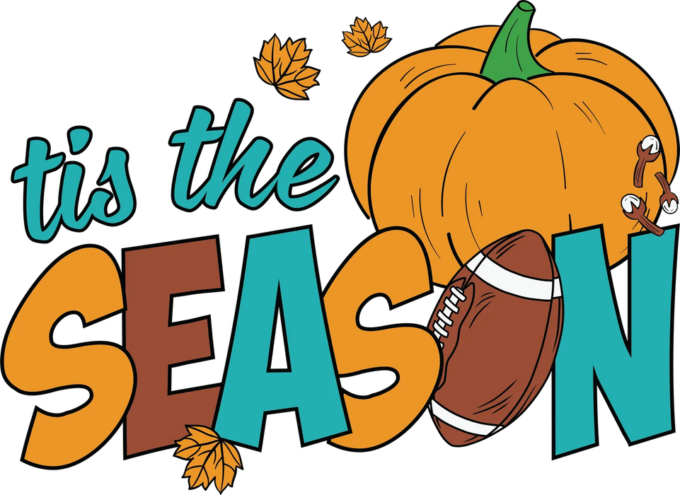 Fall Football Pumpkin DTF Ready to Press