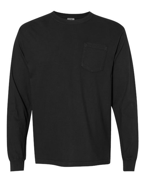 Garment-Dyed Heavyweight Long Sleeve Pocket T-Shirt