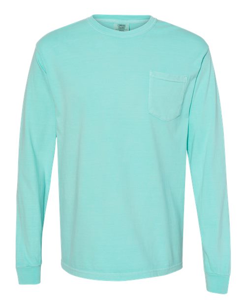 Garment-Dyed Heavyweight Long Sleeve Pocket T-Shirt