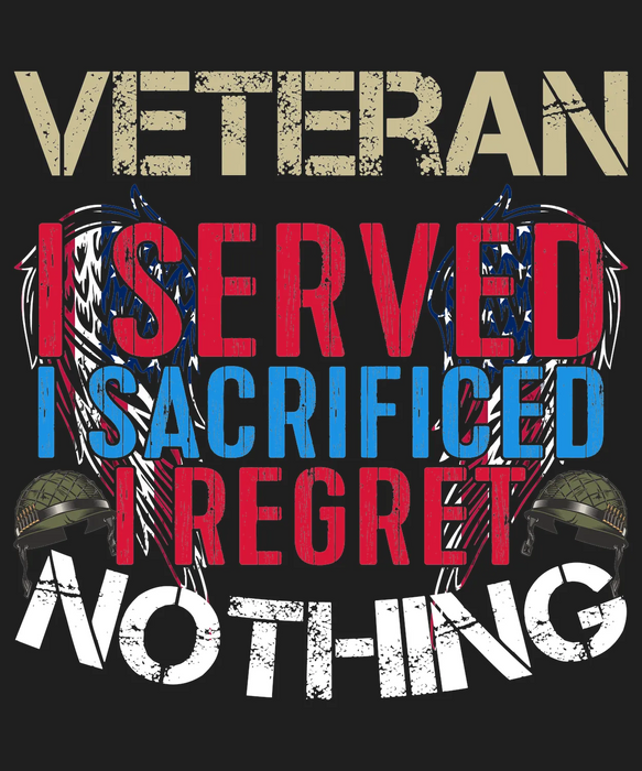 Veteran Sacrifice DTF Transfer Ready to Press